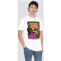 NBCU Universal Monsters The Wolfman Neon T-Shirt, White | Size: Large