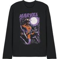Marvel Halloween Manspider Roars Long Sleeve T-Shirt, Black | Size: XL