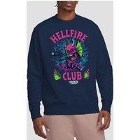 Stranger Things Hellfire Neon Dice Sweatshirt, Navy | Size: 2XL