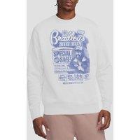 Stranger Things Bradley'S Big Buy Advert Sweatshirt, White | Size: Large