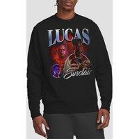 Stranger Things Lucas Homage Sweatshirt, Black | Size: XL