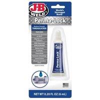 JBL J-B Weld Perma-lock Blue Medium Strength Threadlocker 6ml in White