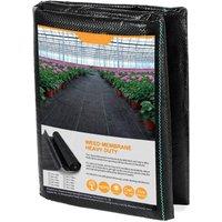 Dprodo Weed Barrier Fabric Landscape Fabric in Jet Black | Size: 1kg