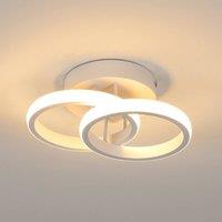 COMELY LED Ceiling Light, 22W White Modern Ceiling Lights, Warm White 3000K