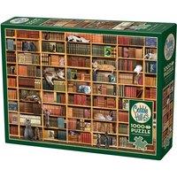Cheatwell Games The Cat Library Jigsaw Puzzle 1000 Pieces