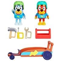 Bluey S7 Rusty & Buey's Go Kart Race Set