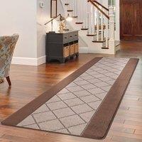 Smart Living Carmela Heavy Duty Machine Washable Hallway Kitchen Non Slip Door Mat in Beige | Size: 40 cm x 60 cm