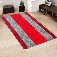 Smart Living Heavy Duty Machine Washable Hallway Kitchen Non Slip Door Mat in Grey | Size: 50 cm x 80 cm
