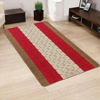 Smart Living Heavy Duty Machine Washable Hallway Kitchen Non Slip Door Mat in Light Brown | Size: 60 cm x 110 cm