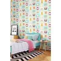 Hoopla Walls Picture Perfect 10m Matt Wallpaper in Blue