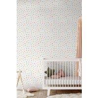 Hoopla Walls Alphabet Jumble 10m Matt Wallpaper in Light Green