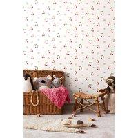 Hoopla Walls Cherry Dance 10m Matt Wallpaper in Black