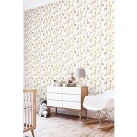 Hoopla Walls Giraffe Friends 10m Matt Wallpaper in Natural