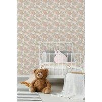 Hoopla Walls Bouncing Bunnies 10m Matt Wallpaper in Natural