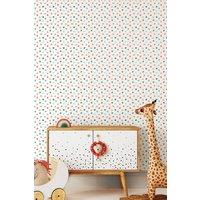 Hoopla Walls Dotty 10m Matt Wallpaper in Blue