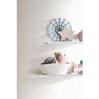 Hoopla Walls Dancing Polka 10m Matt Wallpaper in Blue