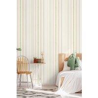 Hoopla Walls Textured Stripe 10m Matt Wallpaper in Orange