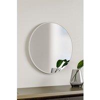 Living and Home 40CM Nordic Round Wall Mirror in White