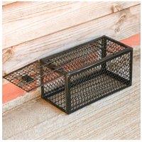Living and Home 2 Pack Metal Humane Mouse Trap Cage Rat Catcher in Black