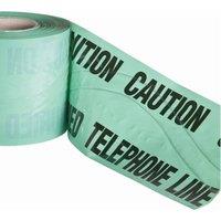 Pegdev High Visibility Underground Detectable Warning Tape Telephone 150mm x 12m Durable & Rot Resistant in Teal