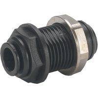 John Guest 12mm Bulkhead Union - PM1212E in Black