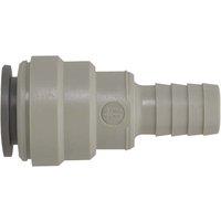 John Guest 15mm Female to 1/2" (12mm) Hose Connector Male Barb NC448 Motorhome/Caravan in Beige