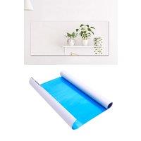 Living and Home 60x200cm Flexible Mirror Sheets Self Adhesive Non Glass Mirror Tiles Mirror Stickers for Home Wall Decor in Clear | Size: 60x200 cm