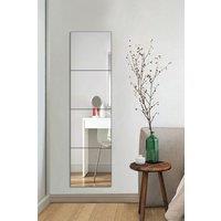 Living and Home 4Pcs 30x30cm Acrylic Wall Stickers for Bathroom & DIY Wall Art Decor in Clear | Size: 30x30 cm