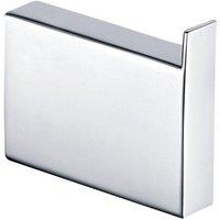 Nes Home Modern Brass Square Robe Hook CP - Chrome in Silver