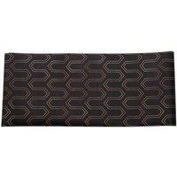 Self-Adhesive Vintage Gold Line Wallpaper Elegant Retro Wall Dcor in Black