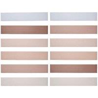 Living and Home 12pcs Solid Colour Warm Gradient Self-Adhesive PVC Stair Riser Stickers, 18 x 100cm | Size: 18 x 100 cm
