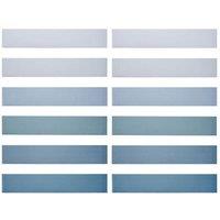 Living and Home 12pcs Solid Colour Cool Gradient Self-Adhesive PVC Stair Riser Stickers, 18 x 100cm | Size: 18 x 100 cm