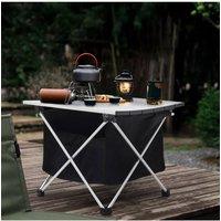 Living and Home Portable Folding Camping Table in Silver