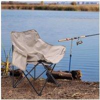 Living and Home Outdoor Portable Folding Camping Chair in Khaki