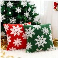 Living and Home 2Pcs Christmas Theme Decorative Throw Pillows | Size: 45 cm x 45 cm