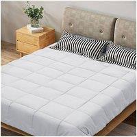 Living and Home Down Alternative Quilted Duvet Insert with Corner Tabs in White | Size: Single