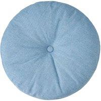 Living and Home Bohemian Style Detachable Round Floor Cushion in Light Blue