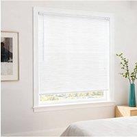 Living and Home White Adjustable PVC Venetian Blinds Light Control Privacy Shade | Size: 60 cm width x 150 cm drop