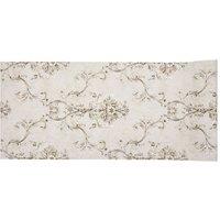 Living and Home Vintage Non-Pasted Non-Woven Damask 3D Embossed Wallpaper Roll in Cream