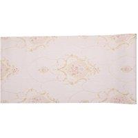 Living and Home Circular Floral Medallion Classic Luxury 3D Embossed Wallpaper in Pink