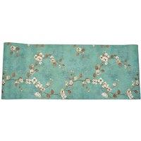 Living and Home Elegant Texture Wallpaper with Twisting Vines & Rounded Blossoms in Green