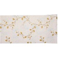 Living and Home Elegant Texture Wallpaper with Twisting Vines & Rounded Blossoms in Light Beige