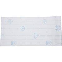 Living and Home Ocean-Themed Wallpaper with Ship Wheels Anchors, Happy Journey' Print in White