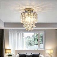 Crystal Mount Ceiling Light in Silver