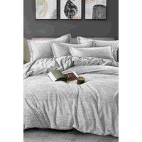Ezysleep Grey Marl Printed Duvet Set | Size: Single
