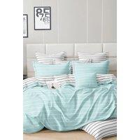 Ezysleep Aqua Stripe Printed Duvet Set | Size: Double
