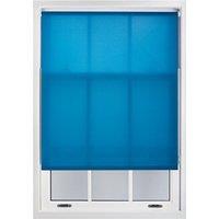 Furnished Teal Daylight Roller Blinds - Trimmable Window Shade | Size: 110 cm width x 165 cm drop