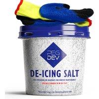 Pegdev Premium White De-Icing Salt with Thermal Gloves Rapid Snow Melting Formula 750g