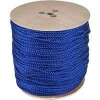 Pegdev 8mm Blue Polypropylene Rope - Strong 3-Strand Twisted Construction (1m)