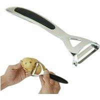 Xample Heavy Duty Chrome Alloy Kitchen Potato Peeler Fruit Vegetable Rapid Slicer in Silver
